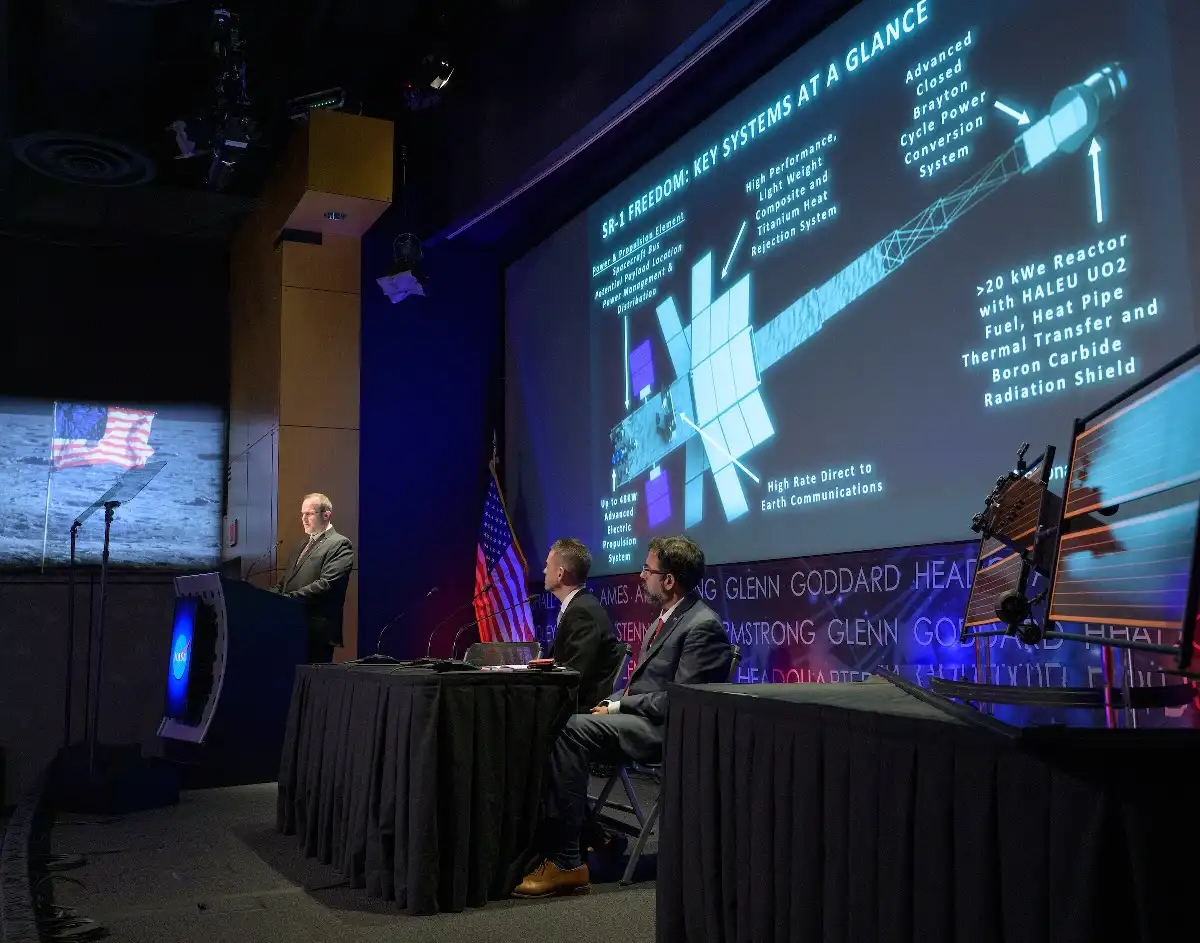 El SR-1 Freedom es un proyecto de la NASA para la primera misión propulsada por un reactor de fisión nuclear, programada para lanzarse hacia Marte a finales de 2028.