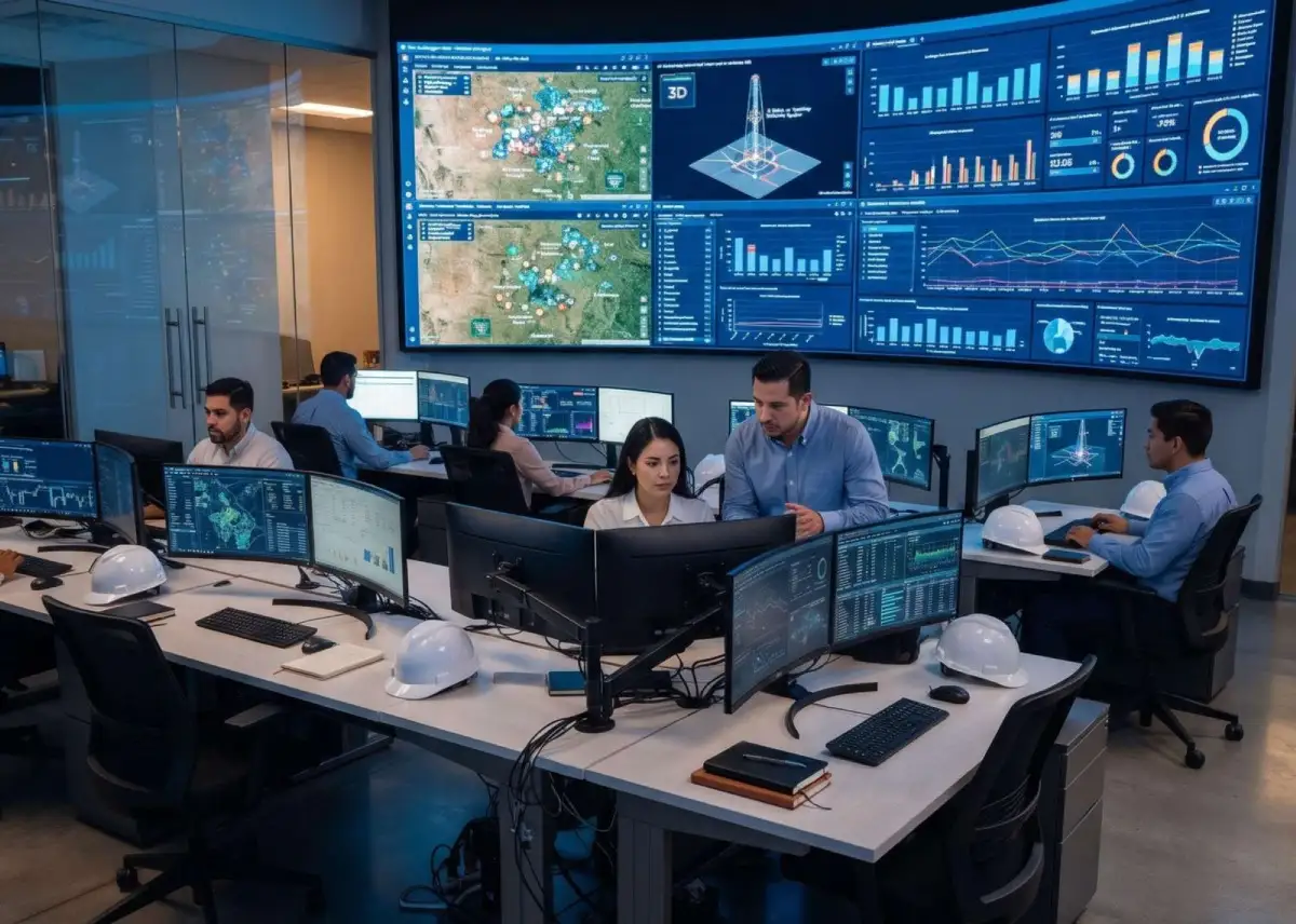 Centro de monitoreo de infraestructura energética. El ataque no afectó la operación de los oleoductos, pero expuso los riesgos sobre los sistemas digitales y de control. Imagen ilustrativa.