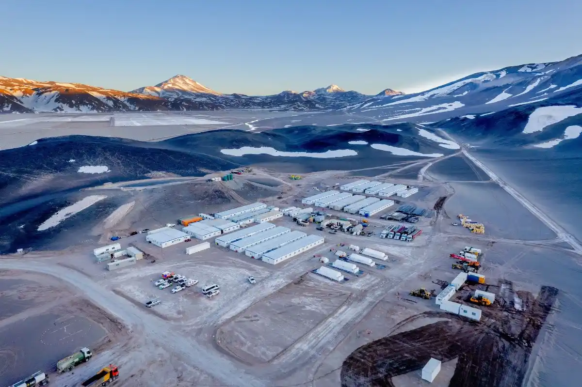 Vista aérea de las instalaciones del proyecto Tres Quebradas, en Catamarca, cuya expansión permitirá duplicar la capacidad productiva y generar exportaciones por unos US$ 400 millones anuales.